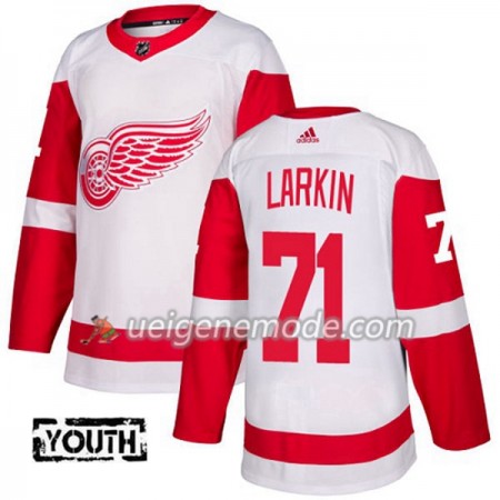 Kinder Eishockey Detroit Red Wings Trikot Dylan Larkin 71 Adidas 2017-2018 Weiß Authentic